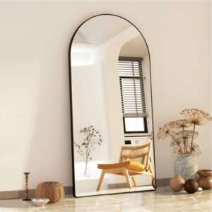 Aluminum Frame Arched 965AG Decorative Mirror - Black